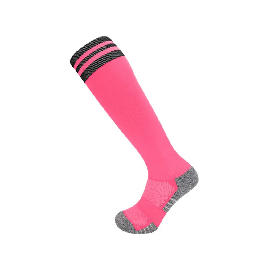 3 Pack Mens Neon Coloured Football Socks Pink