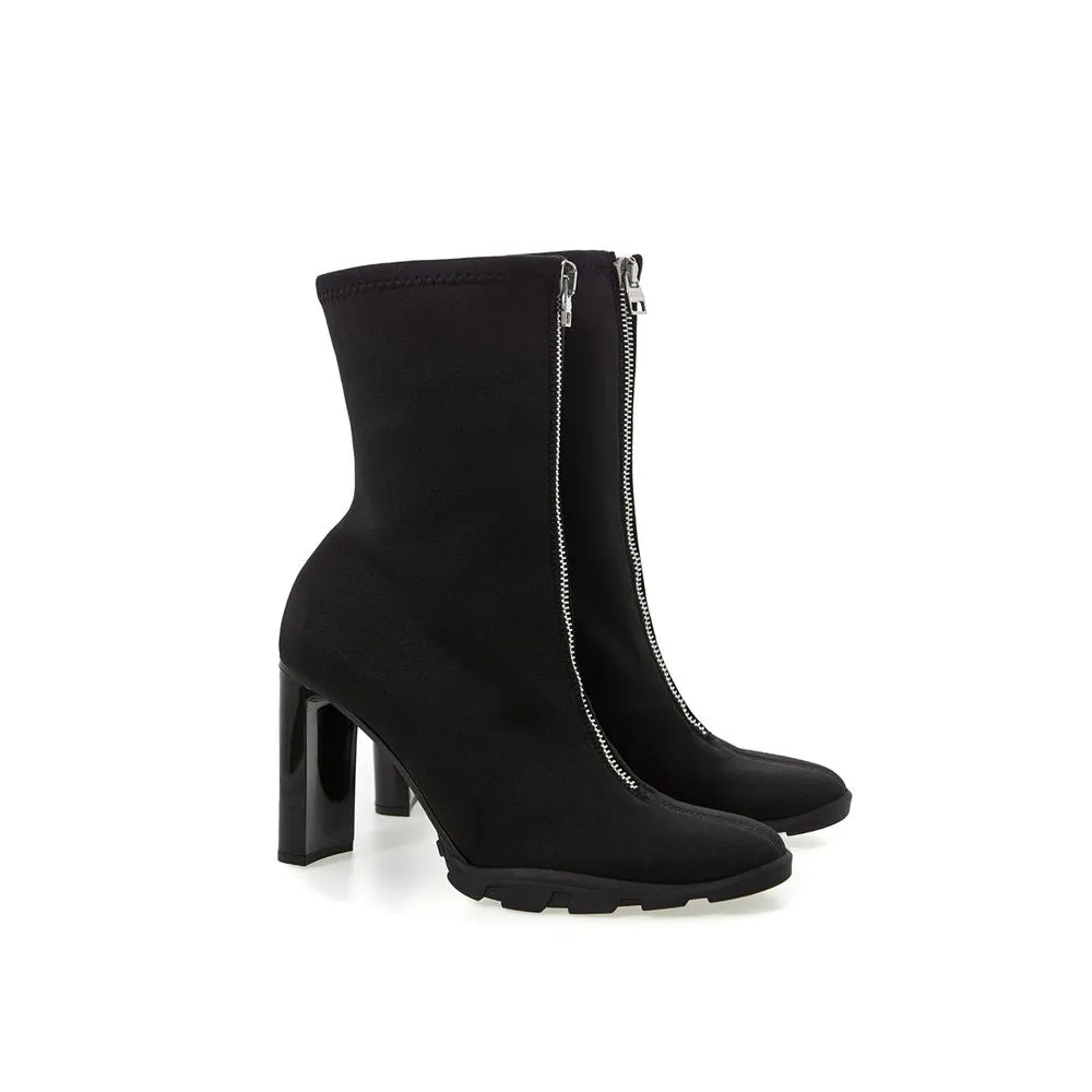 Alexander McQueen Sleek Neoprene Leather Women's Boots