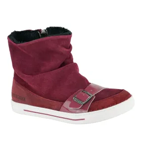 Birkenstock Kids Ballina Suede Leather Shoes Plum 33