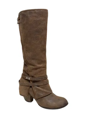 Boots Knee Heels By Fergie In Brown, Size: 8.5