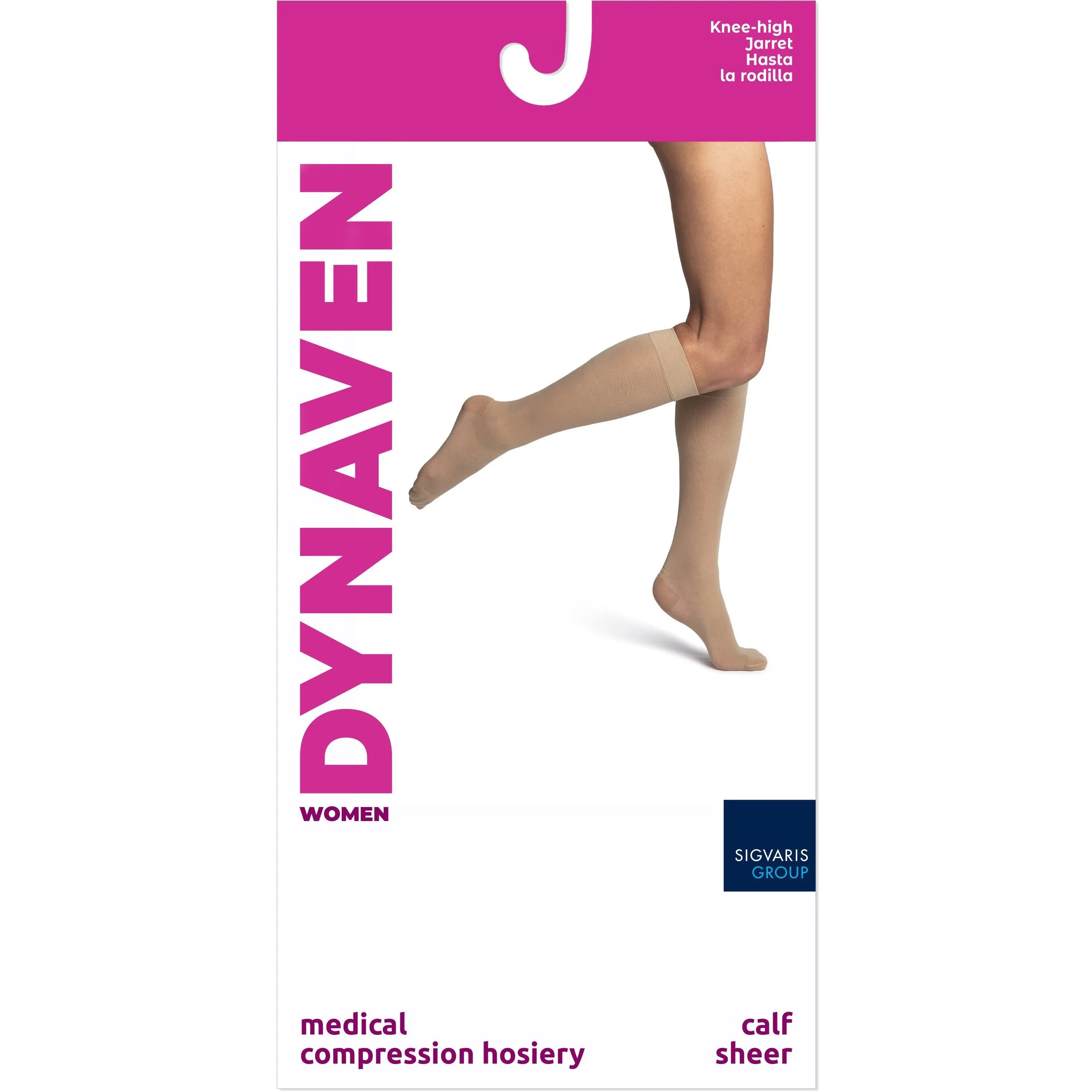 Dynaven Sheer Women's Knee High 20-30 mmHg