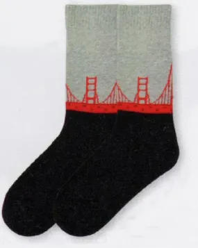 K Bell American Made Golden Gate Bridge Sock