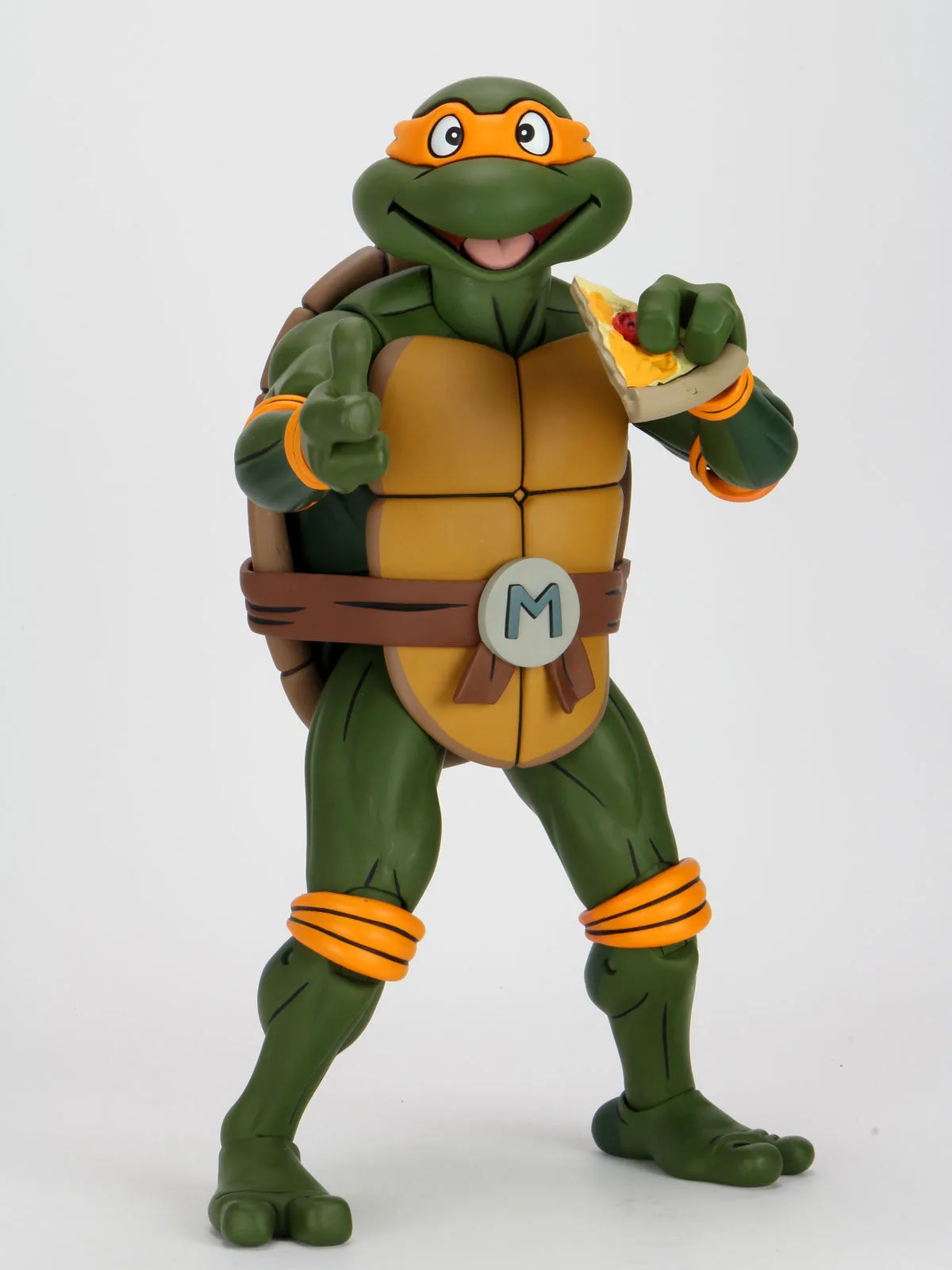 Michelangelo Cartoon Giant Size - 1/4 Scale Action Figurine - Teenage Mutant Ninja Turtles - NECA Collectibles