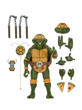 Michelangelo Cartoon Giant Size - 1/4 Scale Action Figurine - Teenage Mutant Ninja Turtles - NECA Collectibles