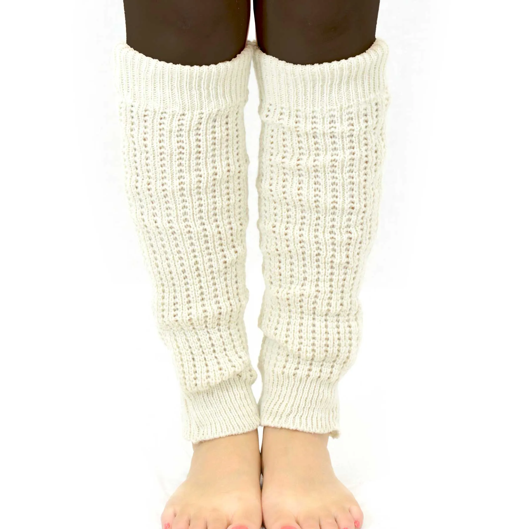 TeeHee Socks Women's Acrylic Leg Warmer Assorted A 4-Pack (Z105)