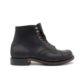 W.M Moorby Men Toe Cap Service Boot (2821) Black